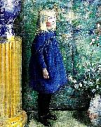 Carl Larsson portratt av vult och ulla oil painting on canvas